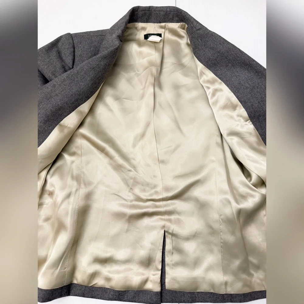J. Crew Gray Women's Wool Blazer - 2